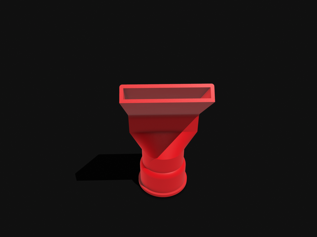 Shop vac angled adapter for rigid brand
