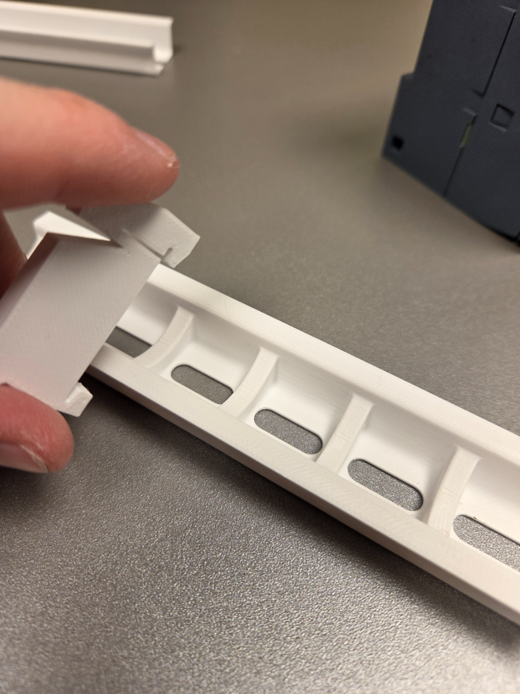 DIN-rail end stopper