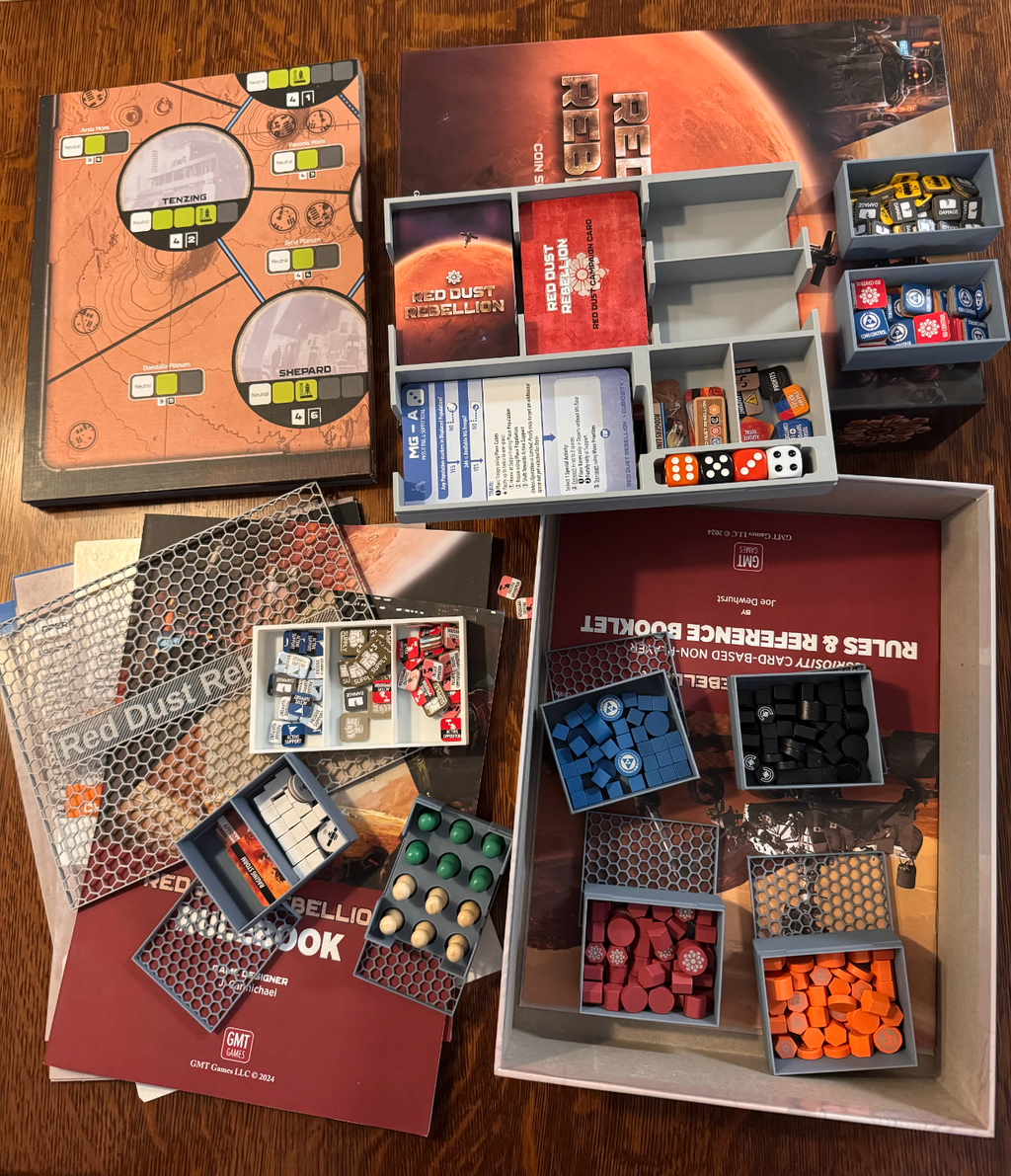 Board Game Insert for GMT's Red Dust Rebellion