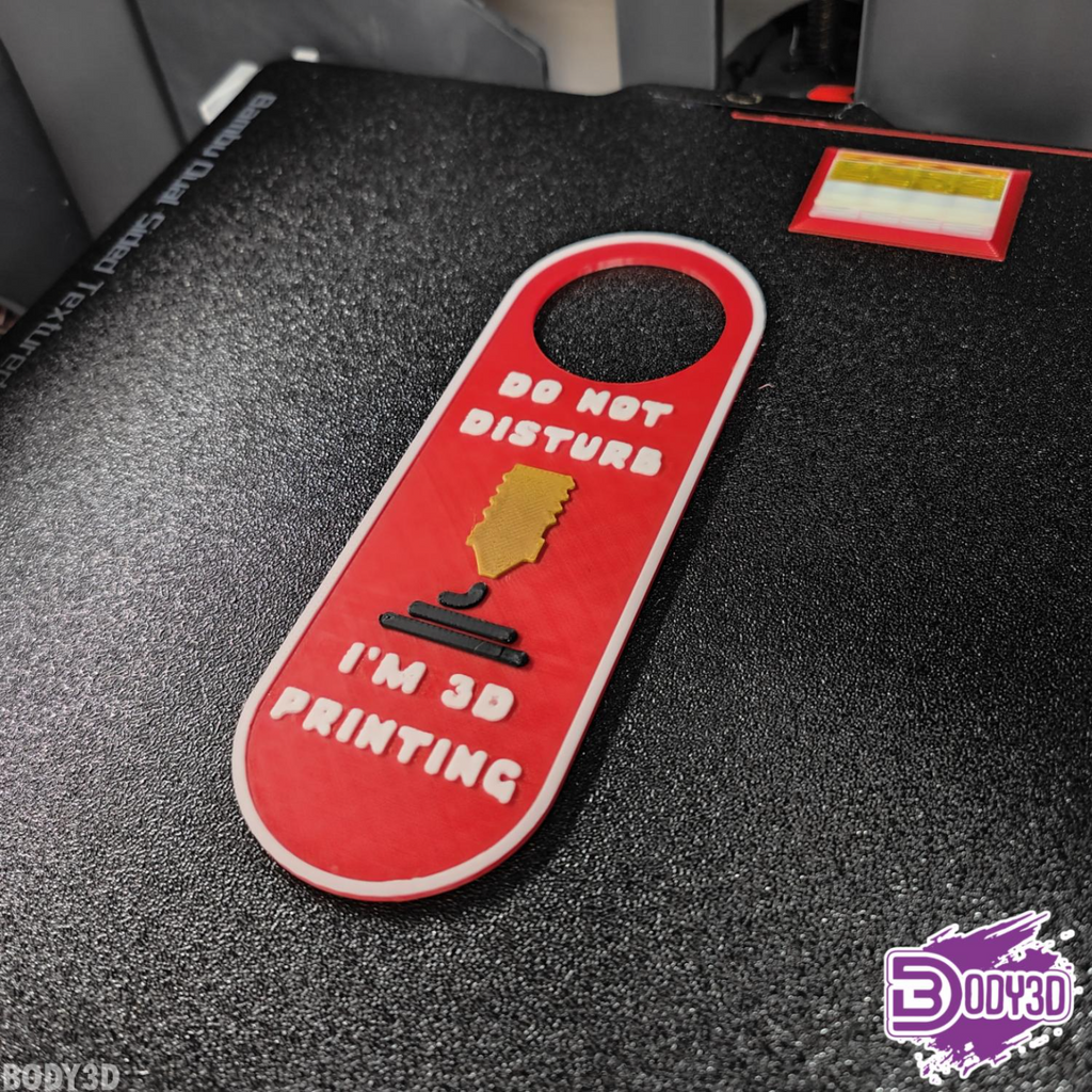 Do Not Disturb Plate - I Am 3D Printing