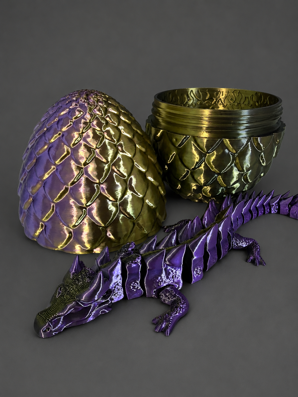 Articulated Dragon + Egg - Two Sizes