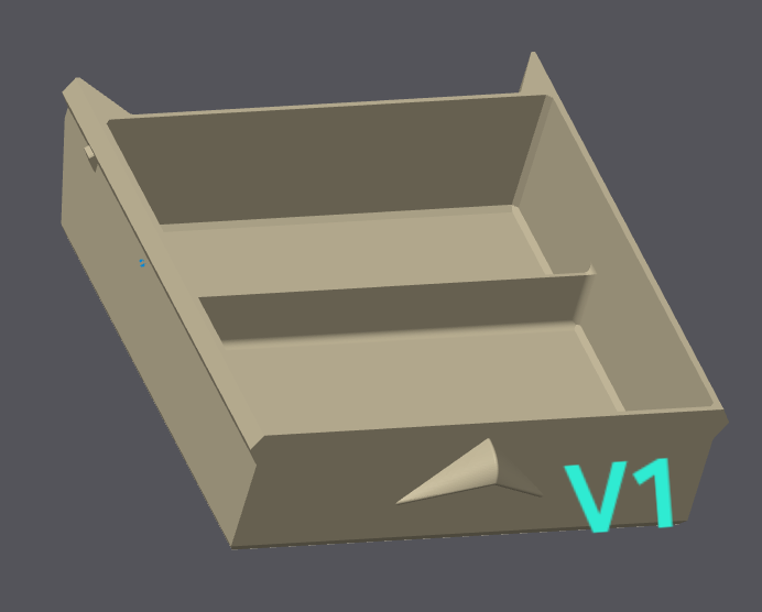 Under Desk Drawer with Divider
