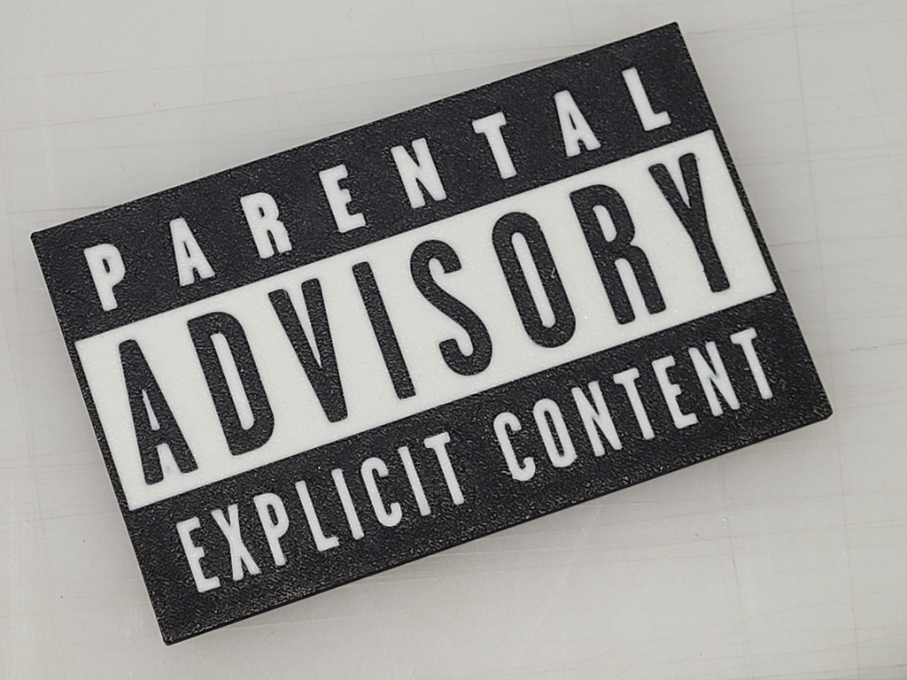 Parental Advisory Label Decal/Keychain/Magnet