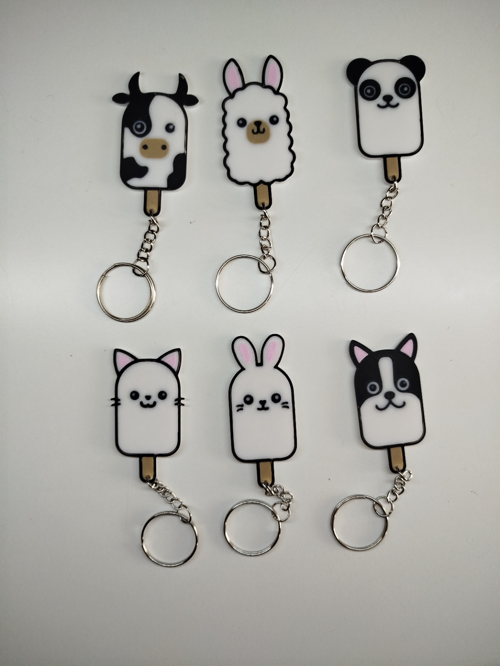 PACK OF 22 CUTE ANIMALS KEYCHAINS