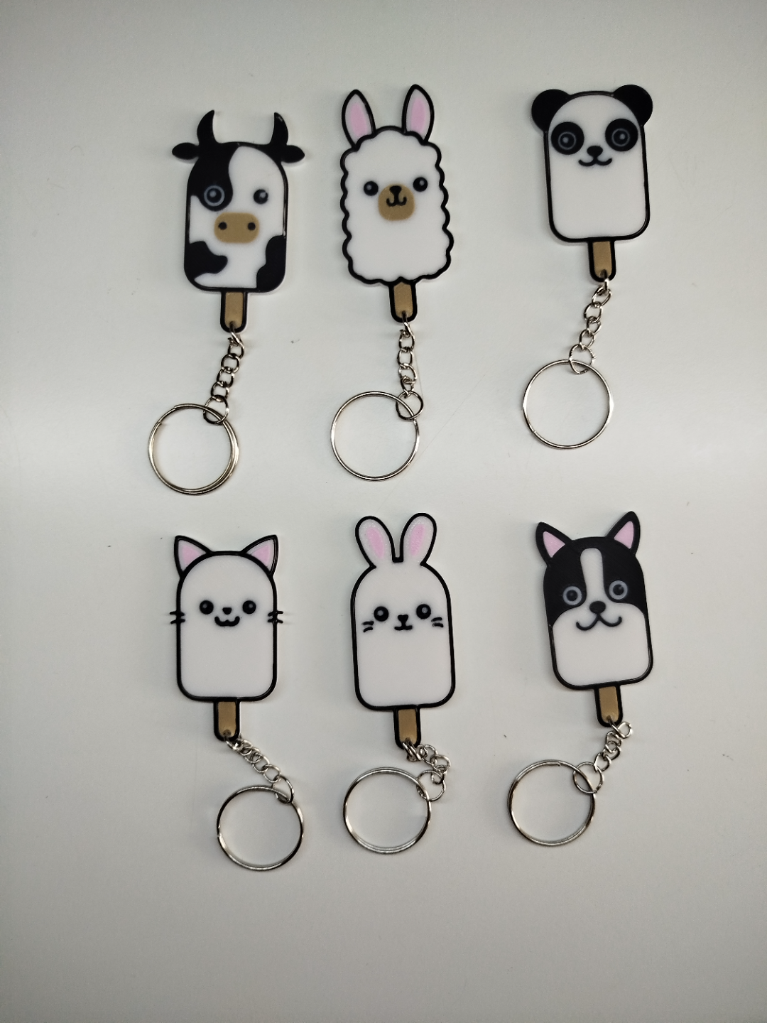 PACK OF 22 CUTE ANIMALS KEYCHAINS