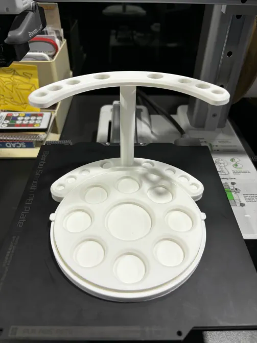 Paintbrush holder and paint palette dish