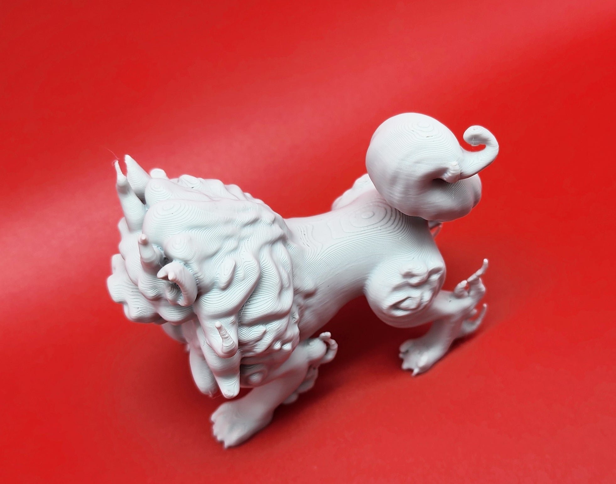 Demon Dog Sculpture