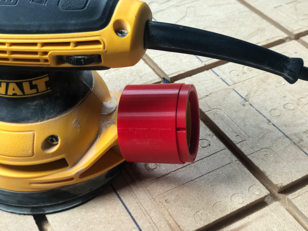 Dewalt sander vacuum adapter 2-1/8 & 2-1/4 OD