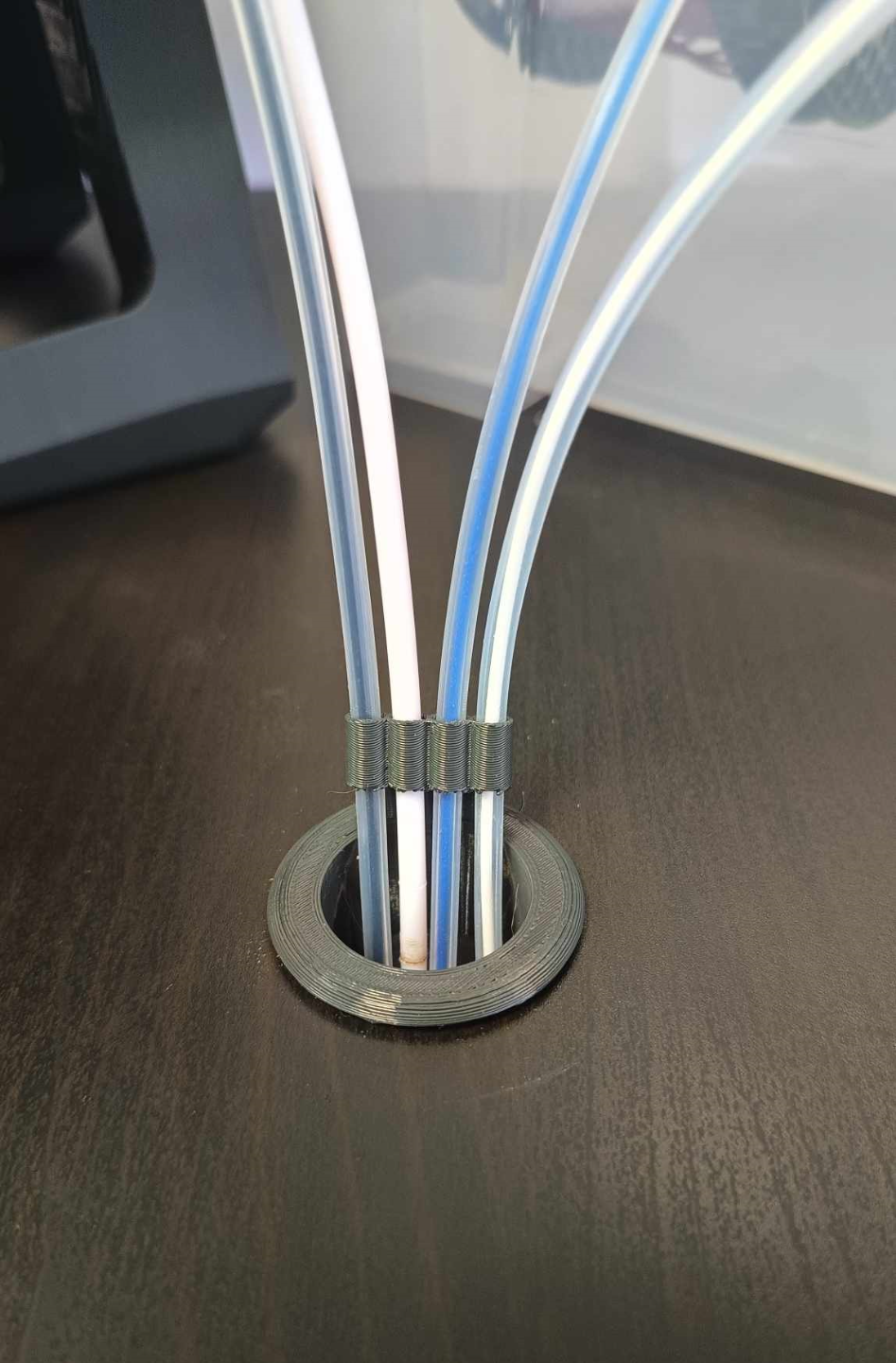 IKEA LACK filament guide and humidity sensor holder