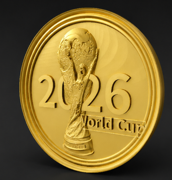 2026 World Cup Commemorative Coin| Easy 3D Print