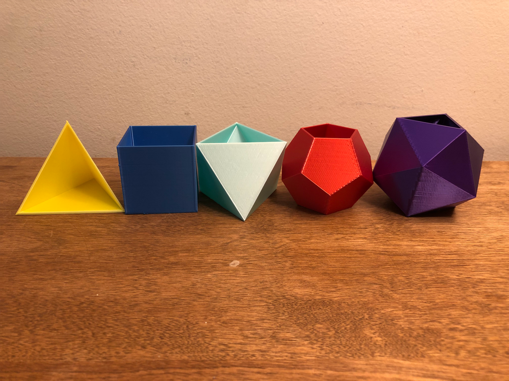 Platonic Solids Containers