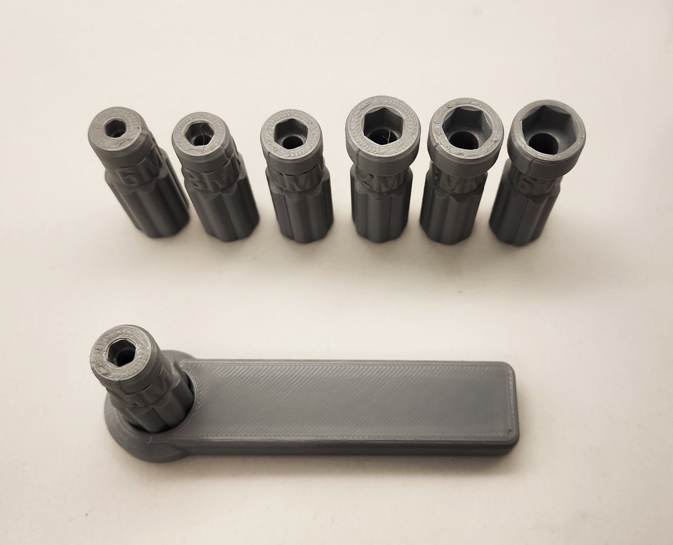 Metric Socket Set w/Wrench 6, 7, 8, 10, 12, 14, 16mm.