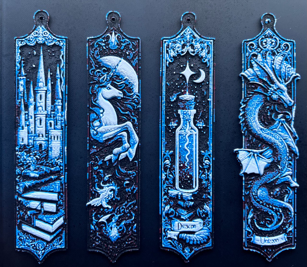 Set 4 Bookmarks Magical Hueforge
