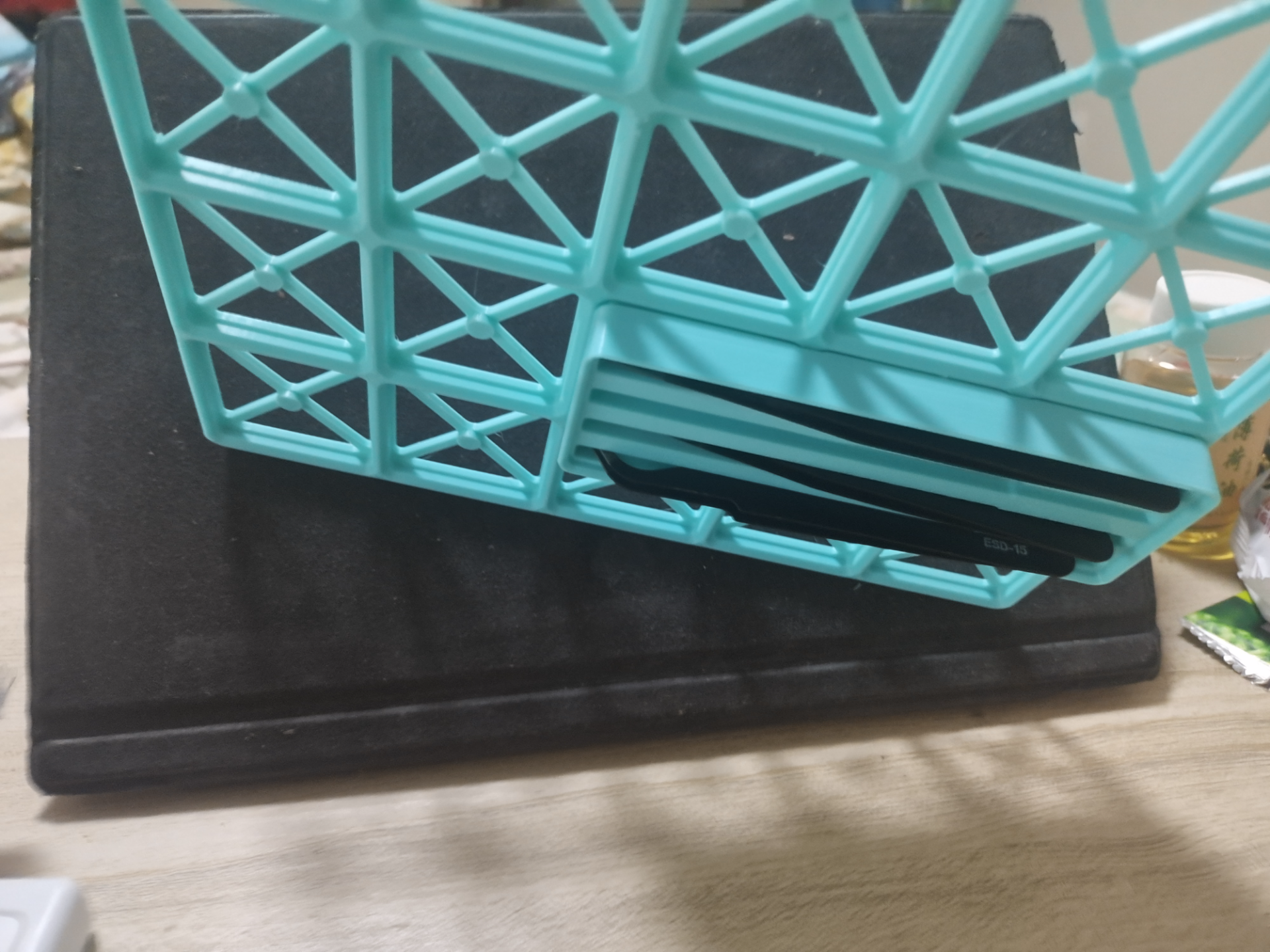 Gridfinity Tweezers Holder with Pin
