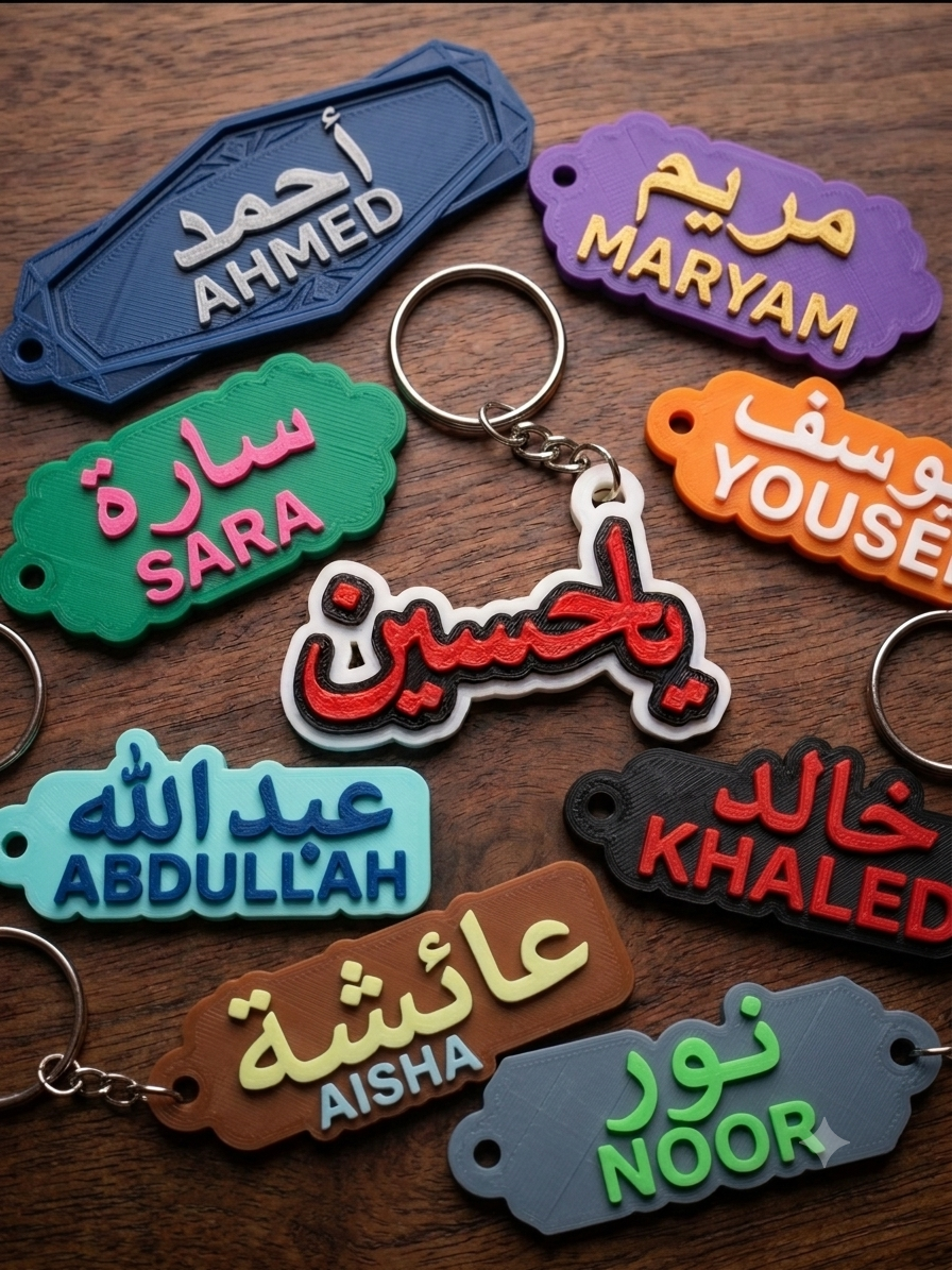 Name Keychain 3 Colors ( Parametric ).