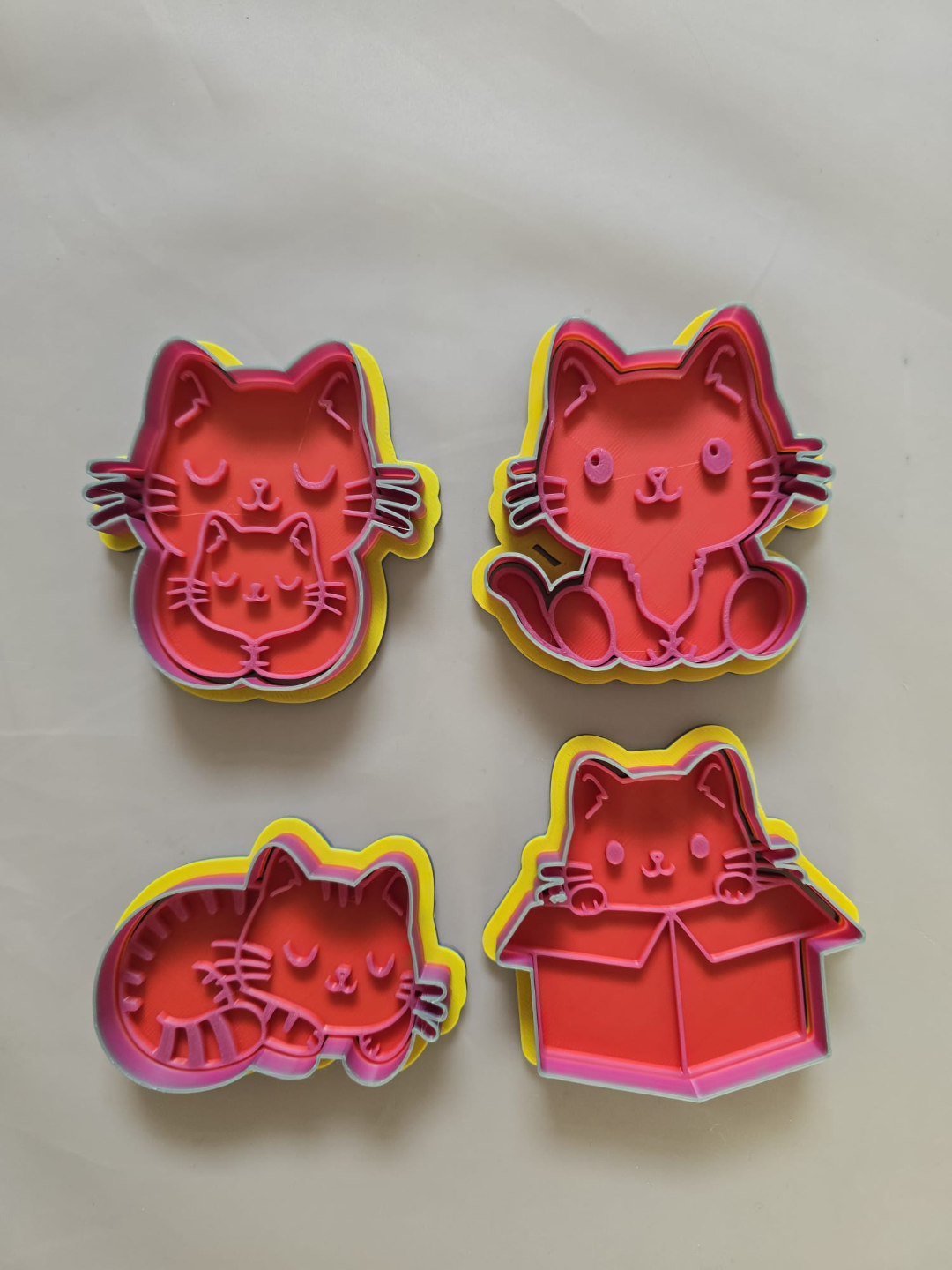 Kawaii Cute Cat Animal Clay Playdoh Cookie Cutter