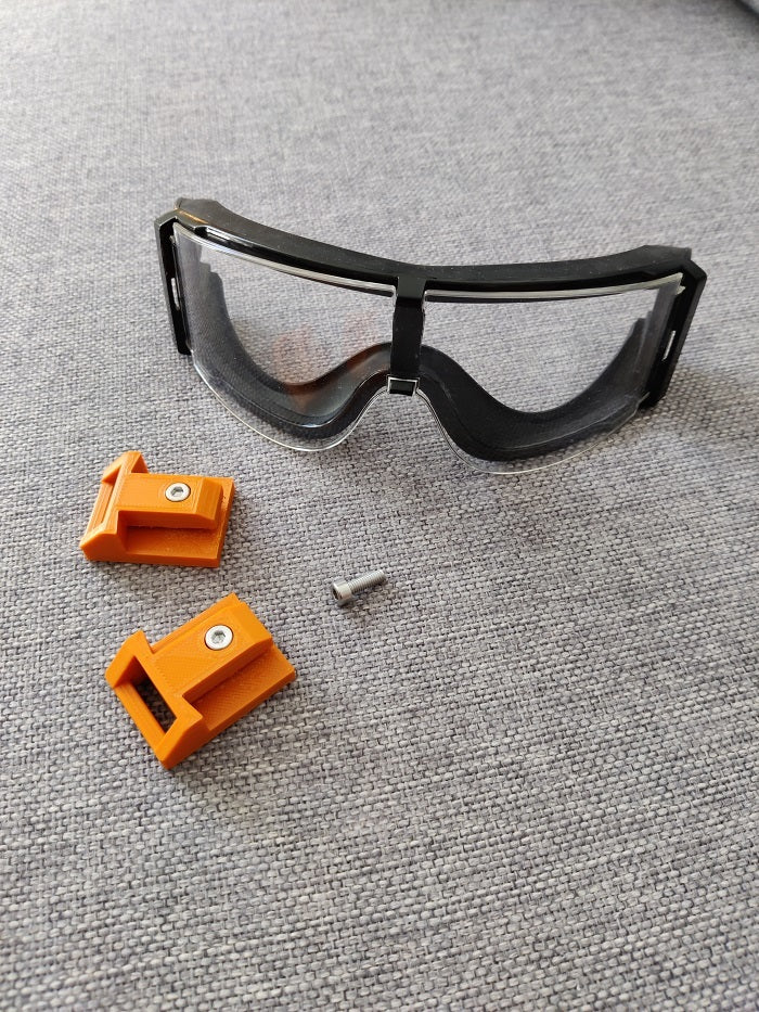 Clip for airsoft glasses