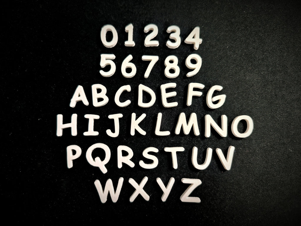 Alphabet Letters & Numbers - Comic Sans MS