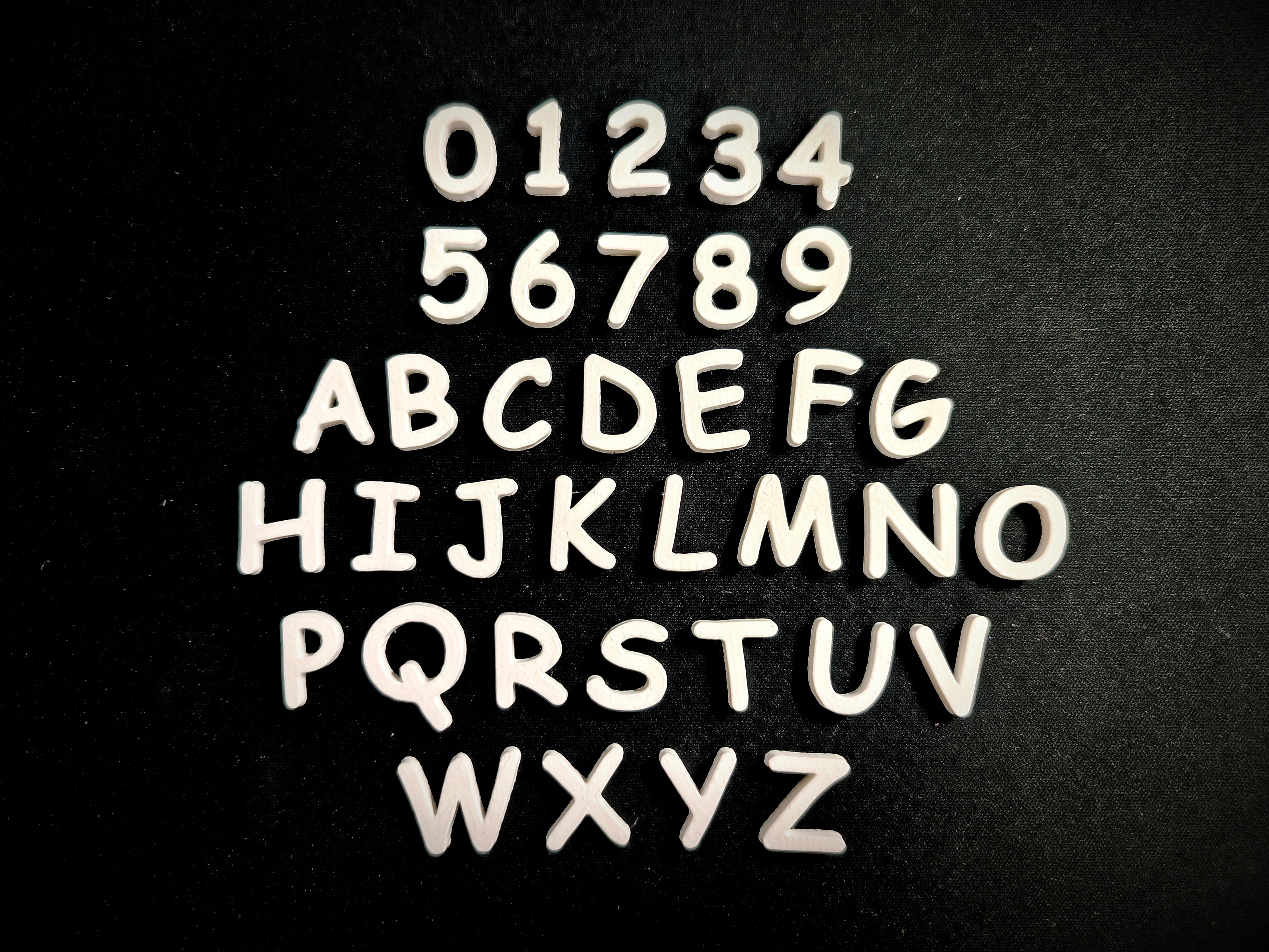 Alphabet Letters & Numbers - Comic Sans MS