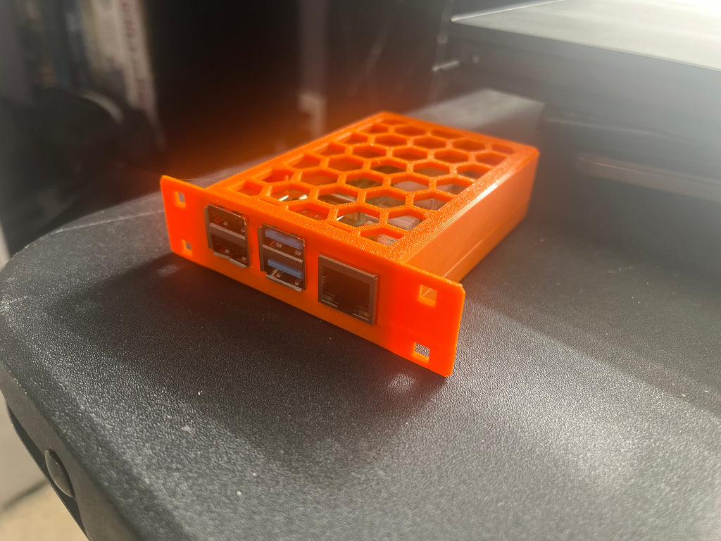 Front Mounted Raspi4 Snapcase for HomeRacker