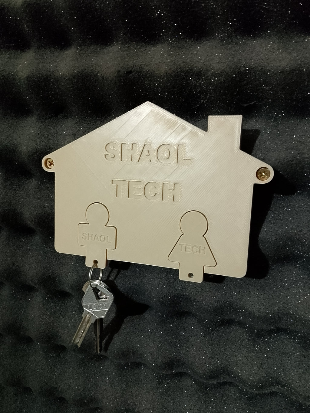 Customizable Magnetic Family Key Hanger