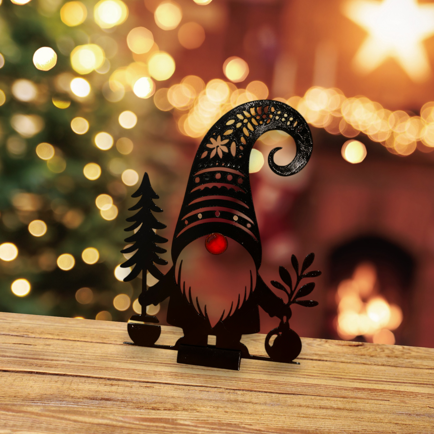 Christmas elf with stand