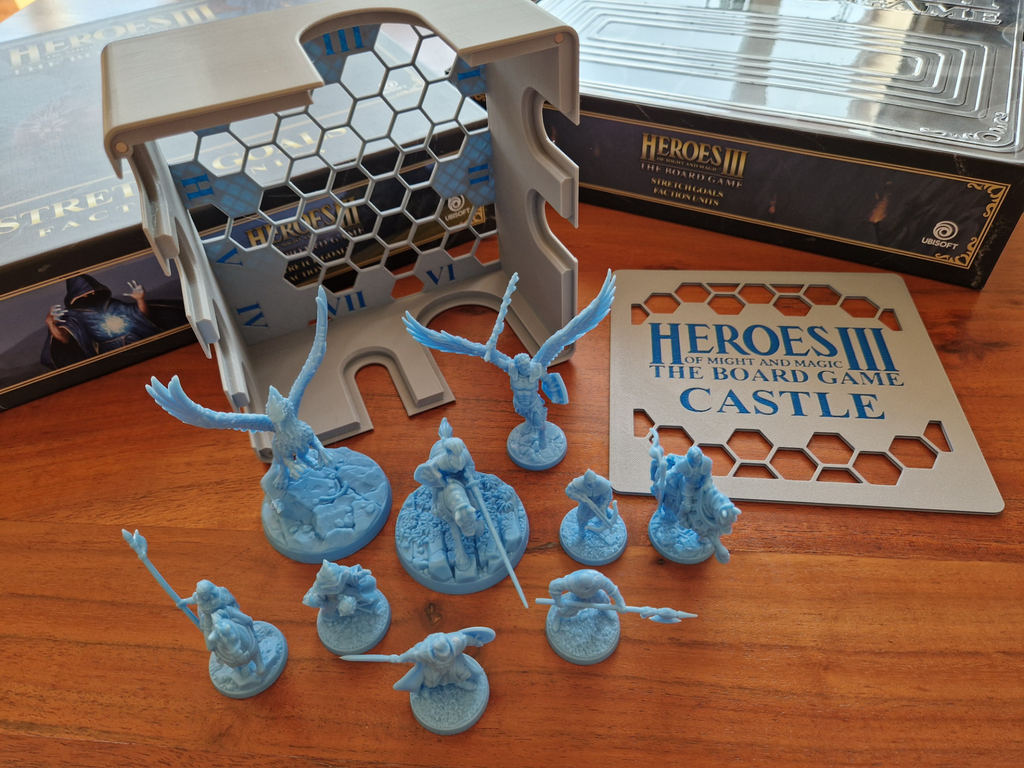 Castle miniatures insert for Heroes 3 Board Game