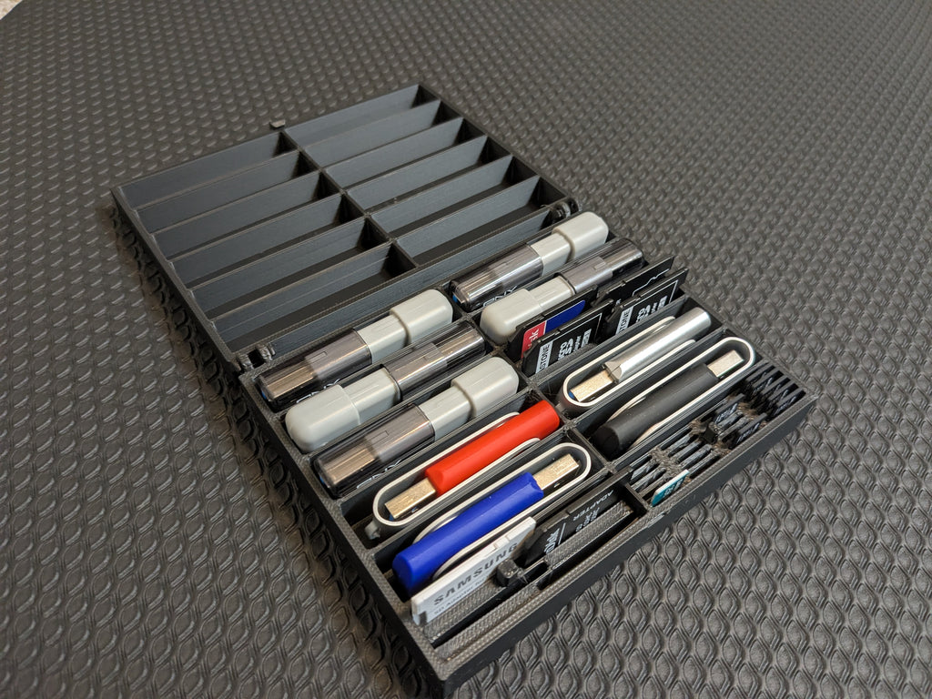 Customizable USB Drive Storage Box (and SD cards)