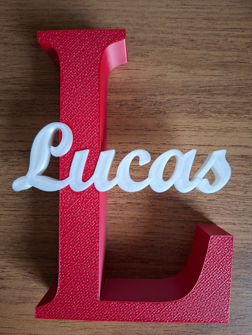 Customizable Textured Initial & Name Sign(No-Glue)