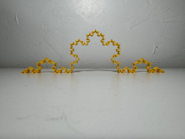 Von Koch fractal curve