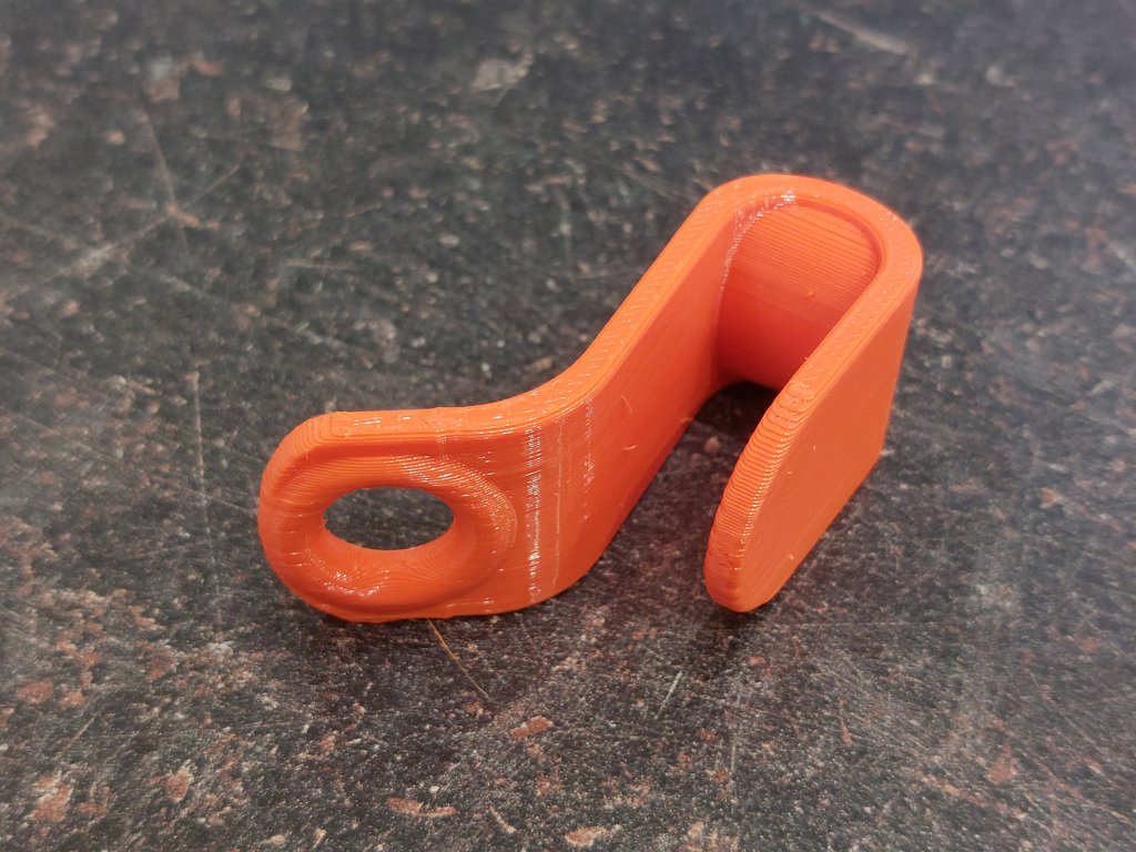 Clothes hanger hook - shortened, reinforced