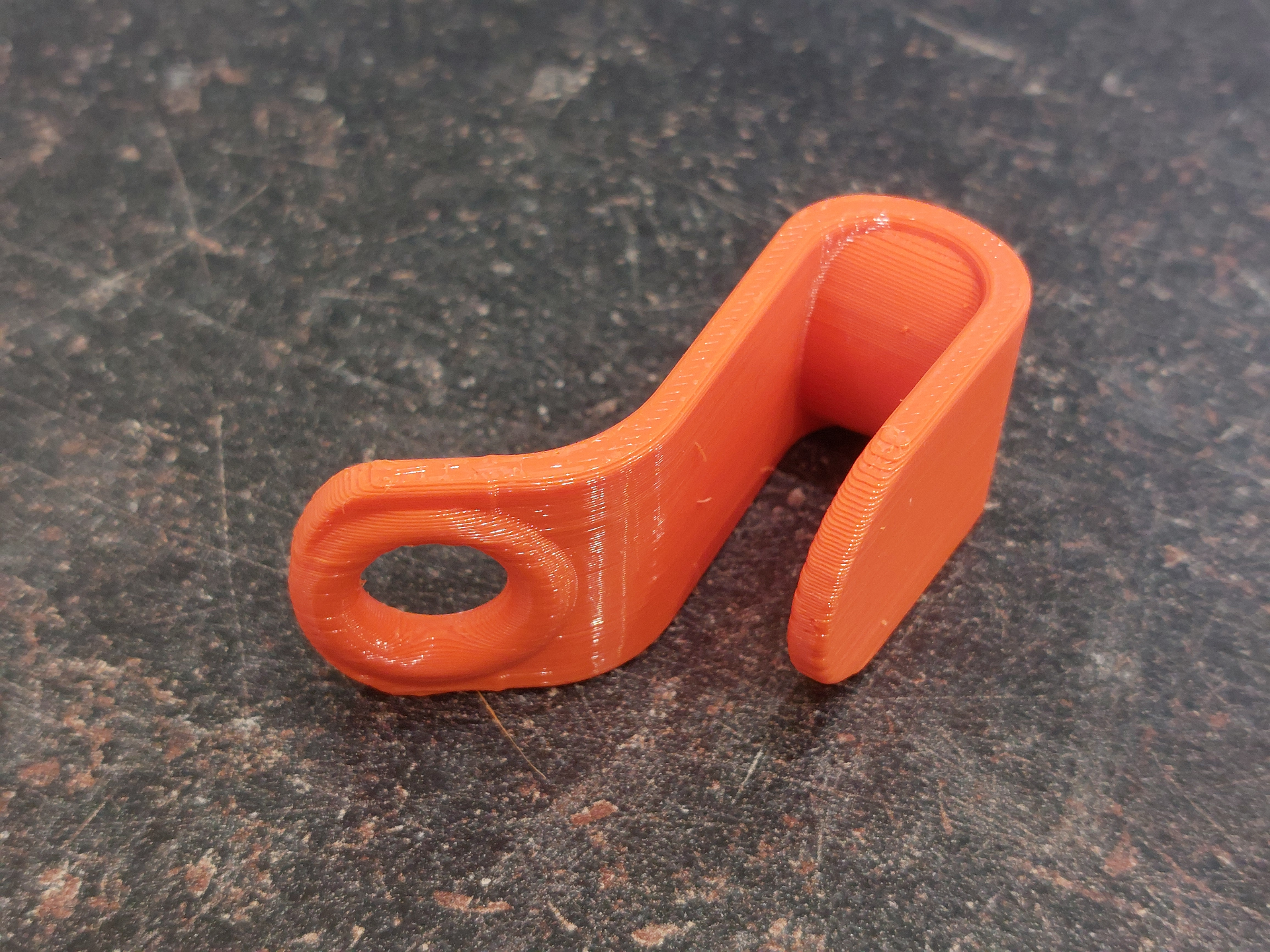 Clothes hanger hook - shortened, reinforced