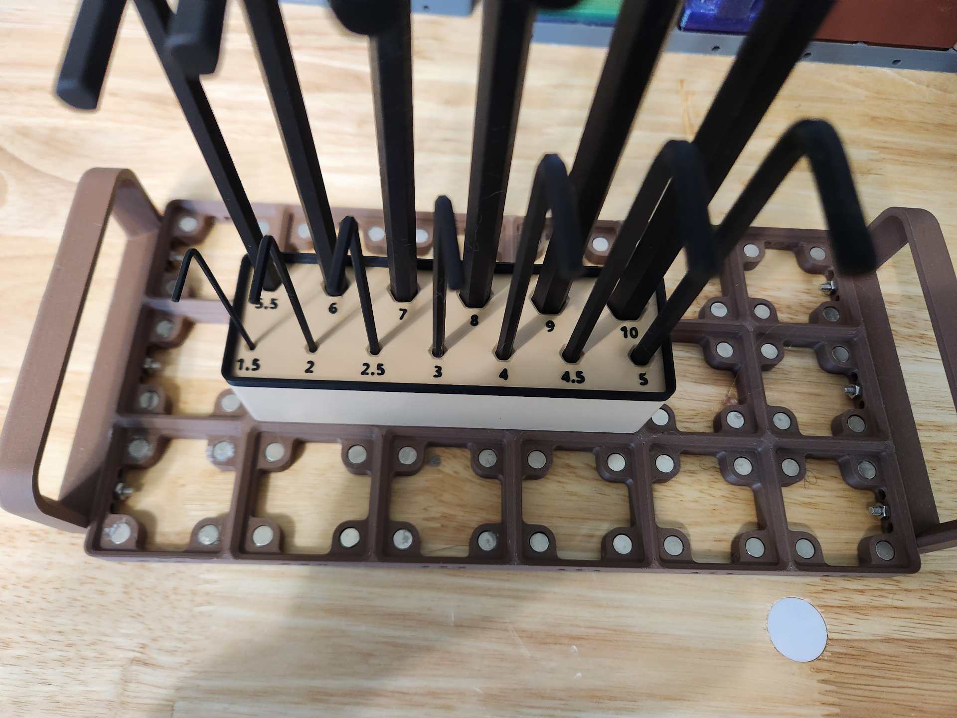 Parametric Gridfinity - Allen Keys & Hex Wrenches