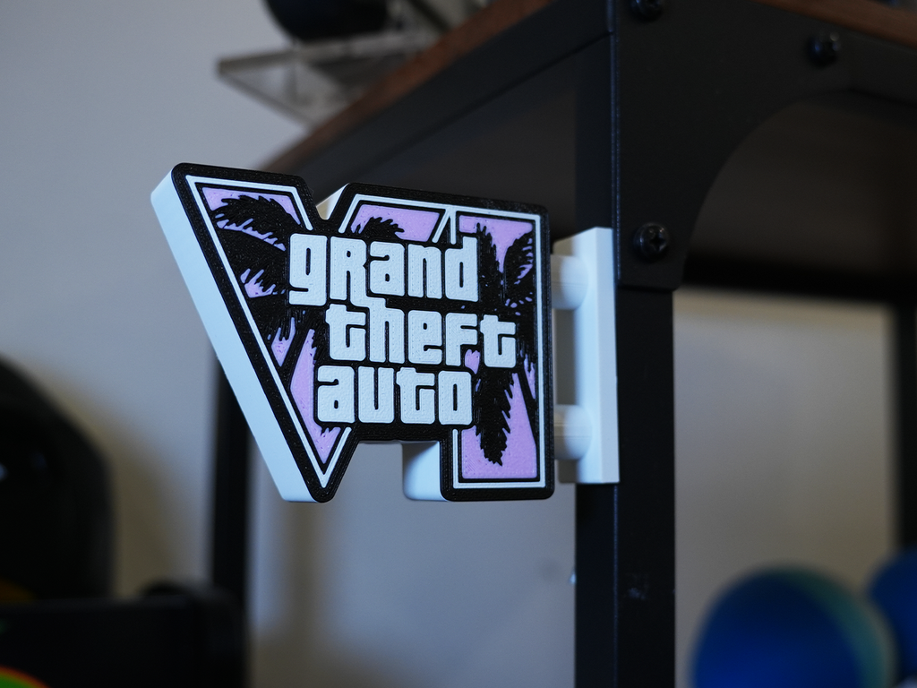 MAGNETIC GTA VI MINI SIGN - GTA 6