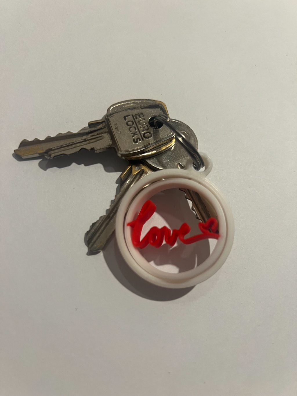 Gyro, valentines keychain