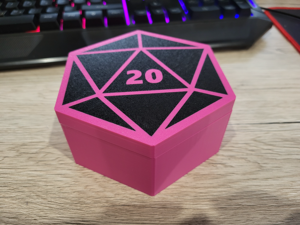 D&d dice box magnetic