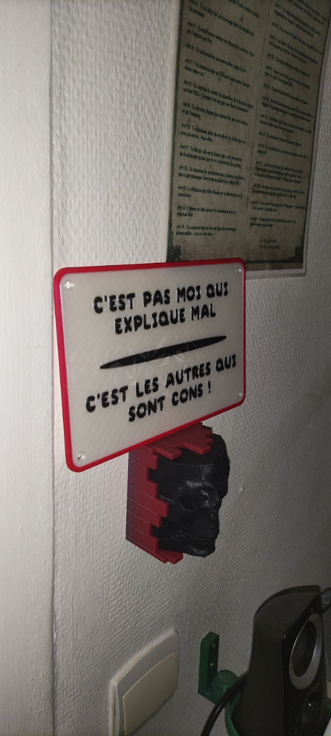 Plaque humoristique