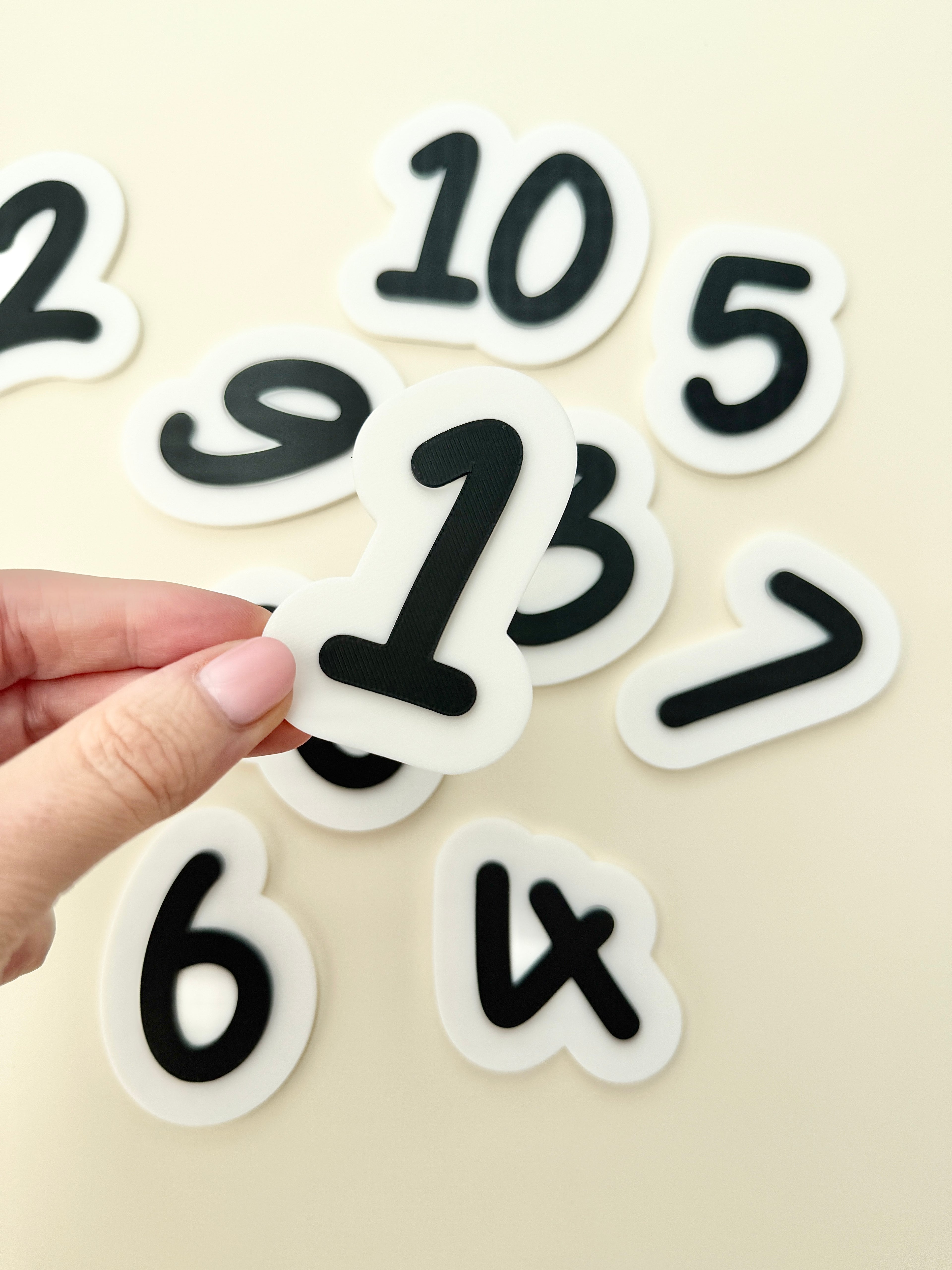 Double Layer Numbers | Cake Topper Number 1-10
