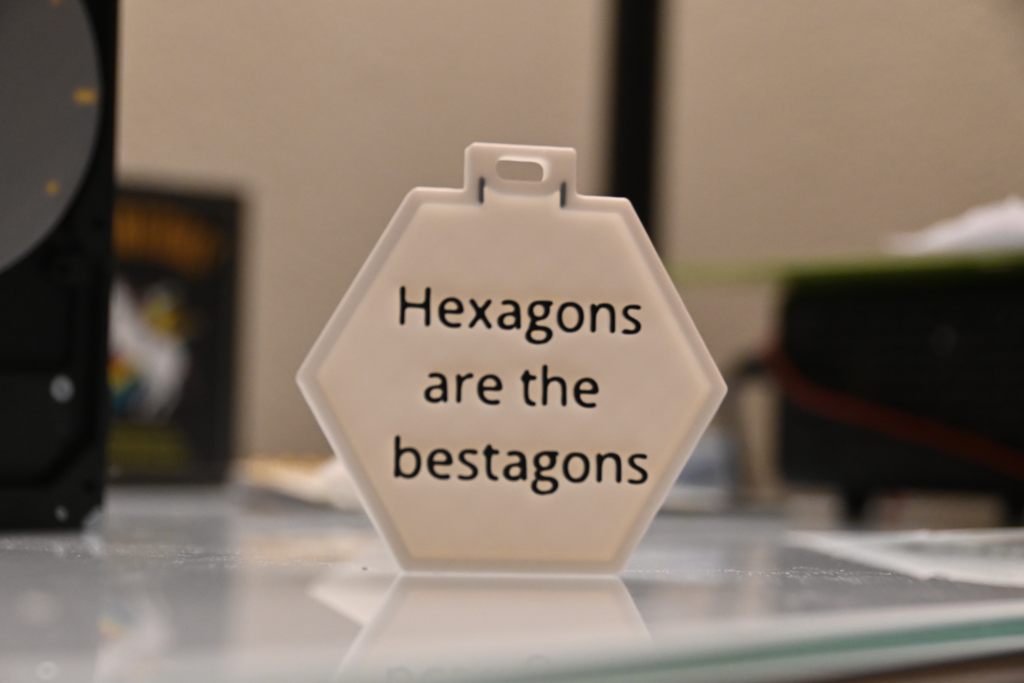Hexagons are the bestagons - keychain