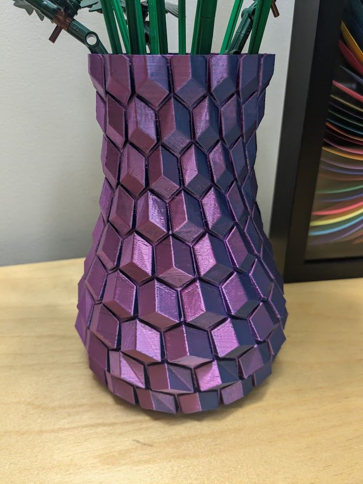 Honeycomb Vase for Wildflower Bouquet