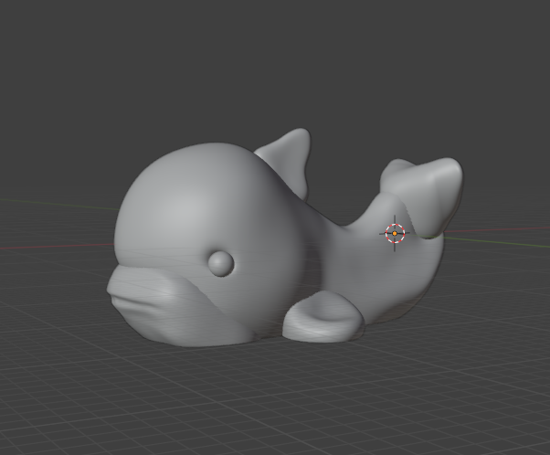 Miniature cute Orca