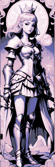 Set of 3 Bookmarks - The Pink Knight - Lady Aurora dressed in her Armor and Ready for Battle