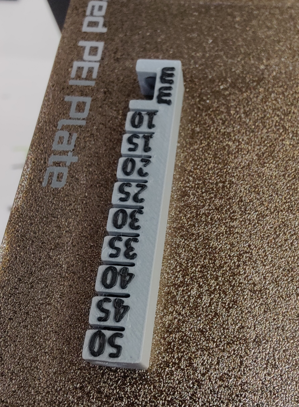 PTFE cutting guide, 10-50mm in 5mm steps