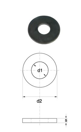 Washer M4 to M16 UNI6592-ISO7089