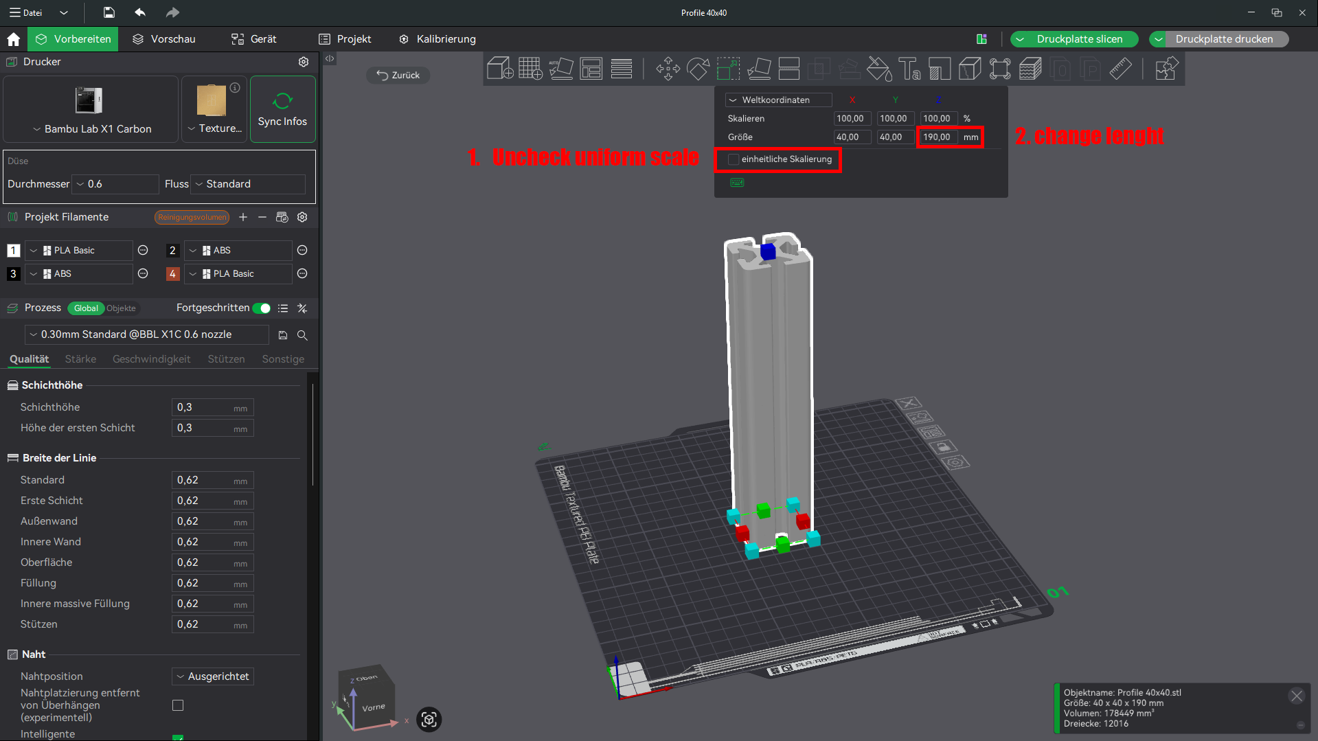 Aluminium profile extrusion collection STL STEP