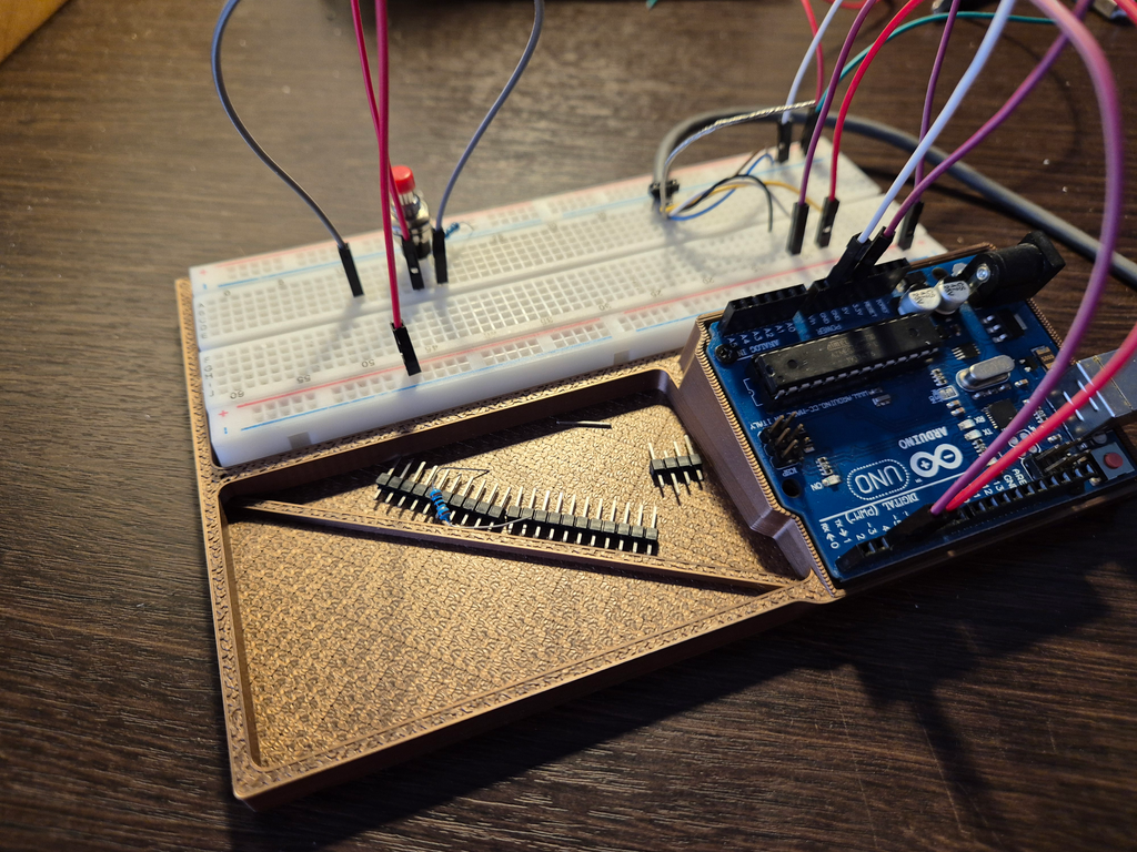 Arduino Uno Breadboard Holder - Tilted