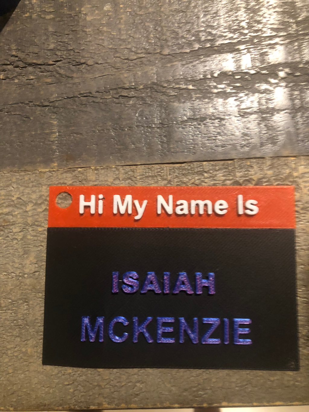 Thin Name Tag (AMS not needed)