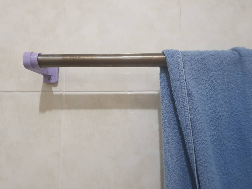 Bath Towel Rod Mount