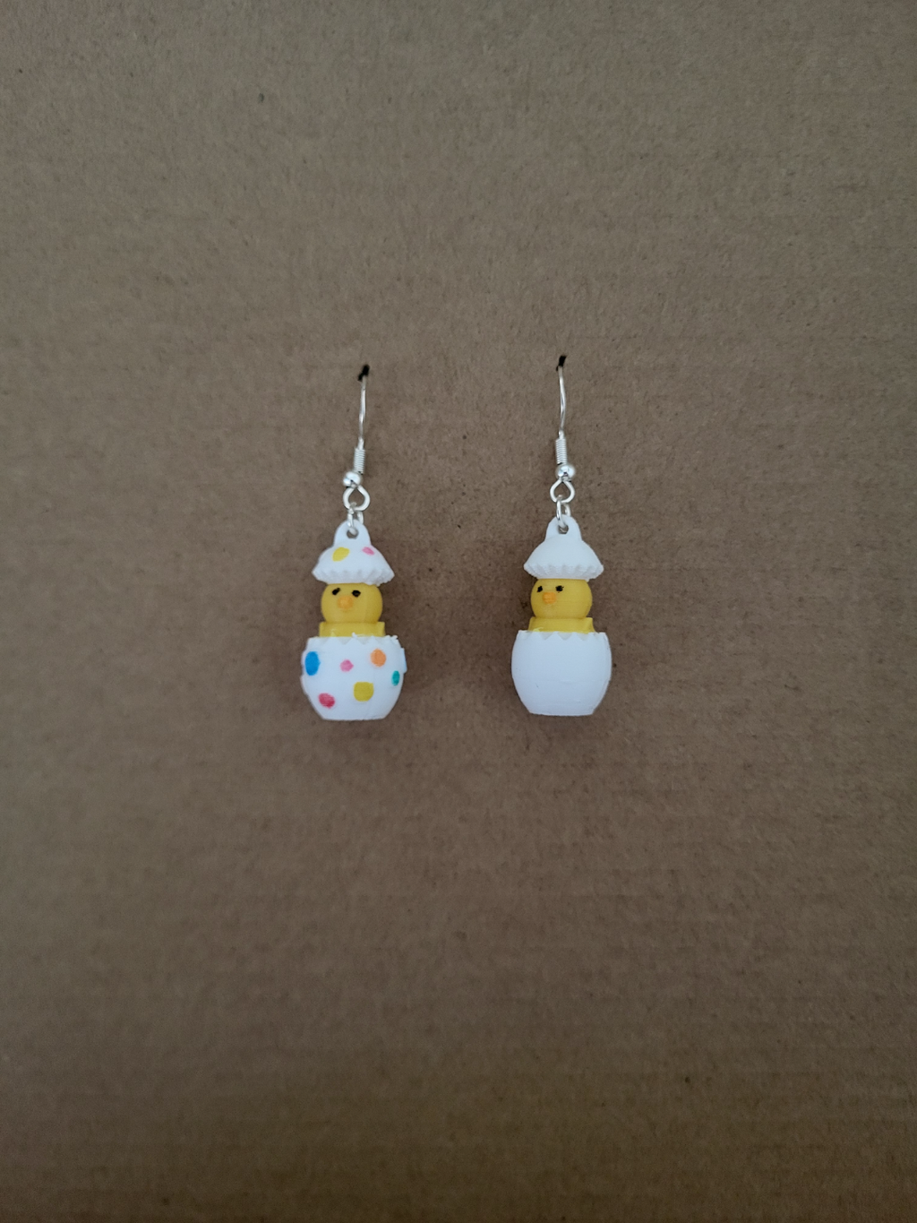 Easter chick earring