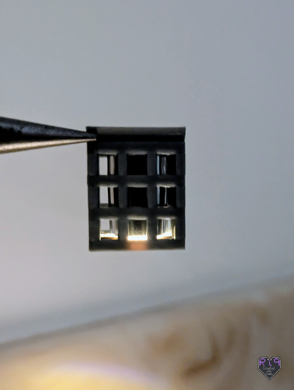 Mirror Frame and Light for Dollhouse/Display Room